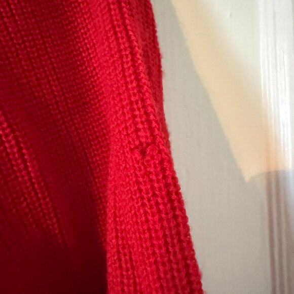 womens red Coldwater Creek cardigan sweater in Medium - Picture 4 of 8